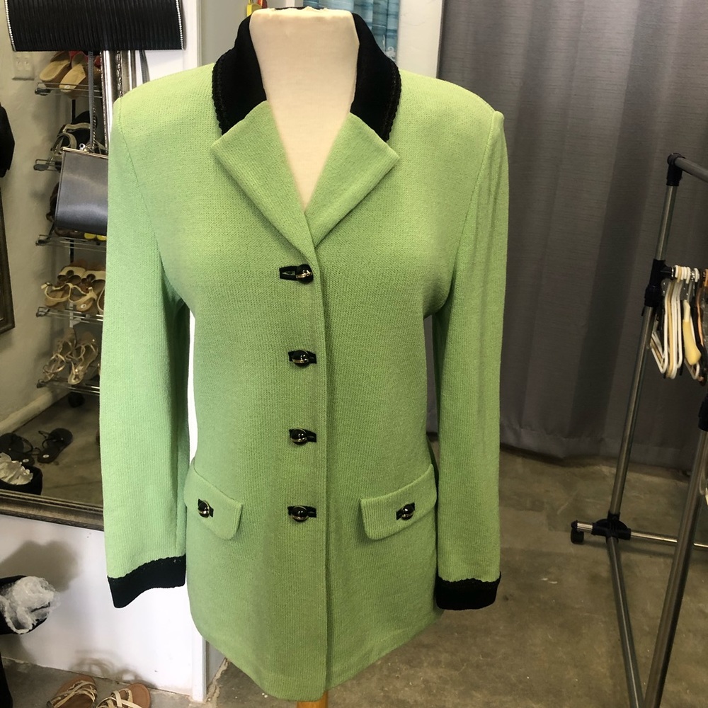 St. John Santana Knit Jacket Size 8